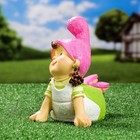 Садовая фигура "Девочка-гномик" 13x19x19см - Фото 2