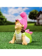 Садовая фигура из полистоуна «Девочка-гномик», 13×19×19 см 7751170