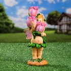 Садовая фигура "Цветочная фея с тюльпанами" 10x10x21см - Фото 2