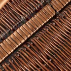 Корзина плетеная "Пикник", 41х32х17/30 см, лоза, ткань - Фото 4