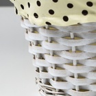 Корзина плетеная, 35х27х17 см, лоза, ткань 7749932