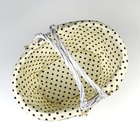 Корзина плетеная, 35х27х17 см, лоза, ткань 7749932