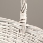 Корзина плетёная, 37×30×14/34 см, лоза, серая - фото 24411283