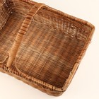 Корзина плетеная, 46х37х28 см, ротанг 7749962