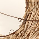 Плетёный каркас для цветов, 24х23 см, проволока, ротанговая стружка - Фото 3