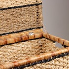 Корзина плетеная, 60х40х40 см, водоросли, кукурузный лист - Фото 3