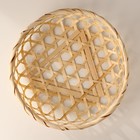 Плошка плетеная, 20х5 см, бамбук - Фото 4