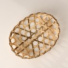 Плошка плетеная,  17х13х3,5 см, бамбук - Фото 4