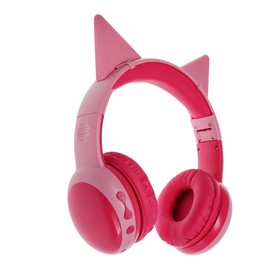 Детские наушники Perfeo KIDS, беспроводные,полноразмерные,микрофон, BT 5.0, 300 мАч, розовые