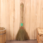 Веник рисовый с бамбуковой ручкой, 23х60 см - Фото 1