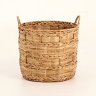 Корзина круглая, 35х30/35 см, камыш - фото 22770821