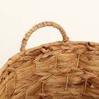 Корзина круглая, 35х30/35 см, камыш - фото 22770822