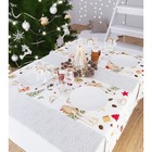 Дорожка на стол «Еловая гирлянда», размер 140x40 см - Фото 1