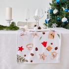 Дорожка на стол «Еловая гирлянда», размер 140x40 см - Фото 3