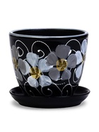 Горшок для цветов «Фиалка», 1 л, d=15 см, h=13 см, керамический, с поддоном - Фото 7