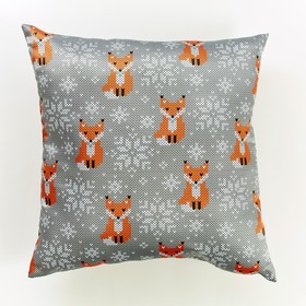 

Подушка декоративная «Вязаный лис», размер 40x40 см
