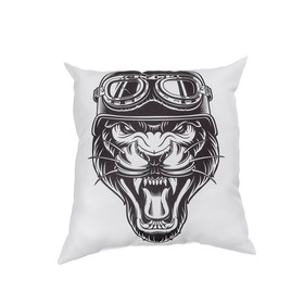 

Подушка декоративная «Тигр байкер», размер 40x40 см