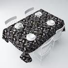 Скатерть «Чёрный кофе», размер 140x120 см - фото 9660750