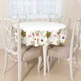 

Скатерть круглая, размер D145 см