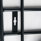 Вешалка настенная с полкой на 8 крючков, 60×25×74,5 см, цвет чёрный - Фото 2