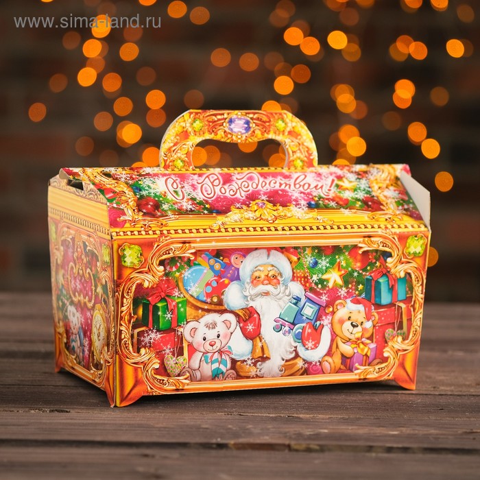 Подарочная коробка "Сундук рубиновый" сборная, 25,3 х 15,6 х 15,5 см - Фото 1