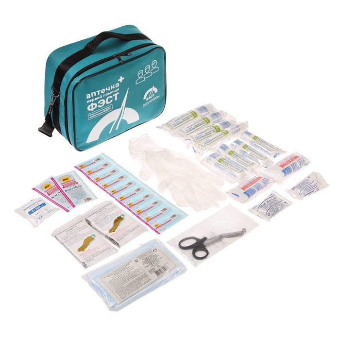 Аптечка для оказания первой помощи работникам «ФЭСТ», приказ 262н, сумка 0370 - Фото 1