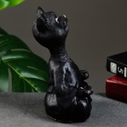 Фигура "Кошка йог" черная, 11х23х6см - Фото 2
