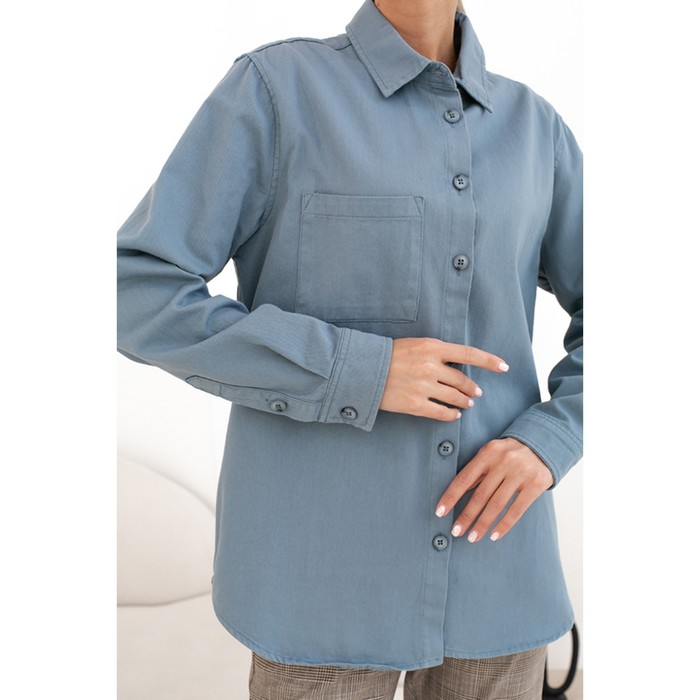 Рубашка женская, размер 44, цвет голубой 53547