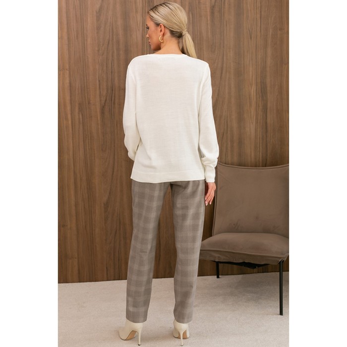 Джемпер женский, размер L, цвет белый 62023 53548