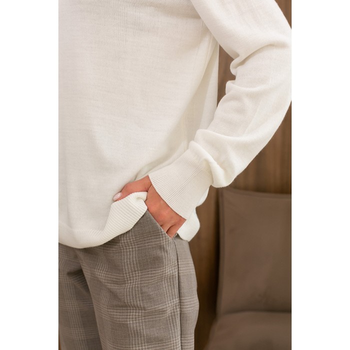 Джемпер женский, размер L, цвет белый 62023 53548