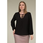 Блуза женская, размер 48, цвет черный 60606 - Фото 4