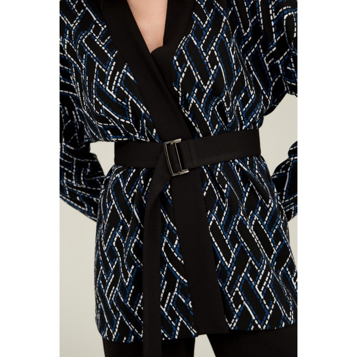 Костюм женский: кардиган и брюки, размер 48, цвет черный 53550