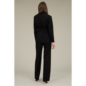 

Костюм женский: брюки и жакет, размер 58, цвет черный