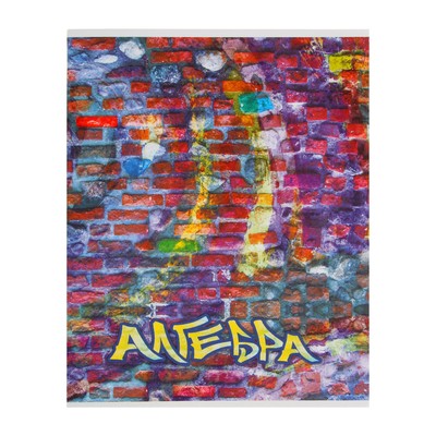 Предметная тетрадь по алгебре «Апплика. Кирпич», 40 листов, в клетку, со справочным материалом, бумажная обложка