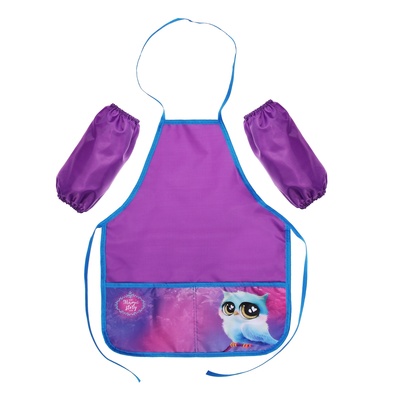 Фартук для труда + нарукавники Calligrata «Сова», 485×395/250×160 мм, рост 116-140 см