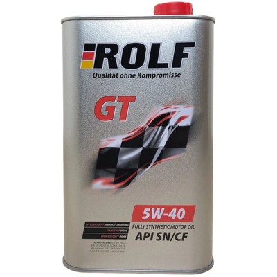 Масло моторное Rolf GT 5W40, SN/CF, синтетическое, 4 л (Акция 4 л + 1 л бесплатно)