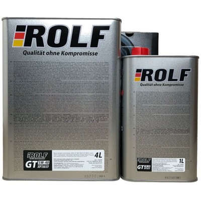 Масло моторное Rolf GT 5W40, SN/CF, синтетическое, 4 л (Акция 4 л + 1 л бесплатно)