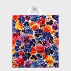 Пакет «Цветочки», полиэтиленовый, с петлевой ручкой, 42×38 см, 37 мкм - Фото 1