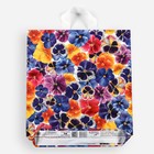 Пакет «Цветочки», полиэтиленовый, с петлевой ручкой, 42×38 см, 37 мкм - Фото 2