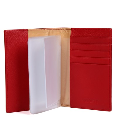 54019MNP Обложка для автодокументов, 5 карманов для карт, цвет красный 10х13.5х1.5см