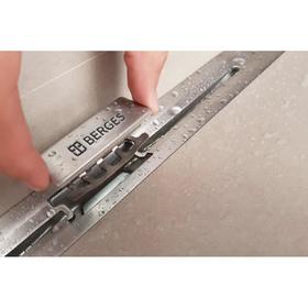 

Трап BERGES SIMPEL 600, d=50 мм, 600 x 45 мм, линейный, вертикальный выпуск, матовый хром