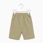 Шорты-бермуды детские MINAKU: Cotton collection, зелёные, рост 122 см - Фото 8