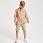 Шорты-бермуды детские MINAKU: Cotton collection, зелёные, рост 128 см - Фото 5