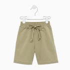 Шорты-бермуды детские MINAKU: Cotton collection, зелёные, рост 128 см - Фото 6