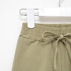 Шорты-бермуды детские MINAKU: Cotton collection, зелёные, рост 128 см - Фото 7