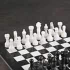 Шахматы «Элит», белый/черный,  доска 40х40 см, оникс - фото 4063879