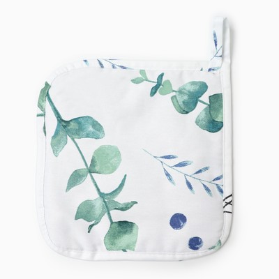 Прихватка «Этель» Eucalyptus 19×19 см,100% хлопок, саржа 190 г/м²