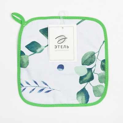 Прихватка «Этель» Eucalyptus 19×19 см,100% хлопок, саржа 190 г/м²