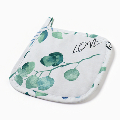 Прихватка «Этель» Eucalyptus 19×19 см,100% хлопок, саржа 190 г/м²