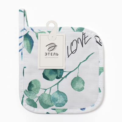 Прихватка «Этель» Eucalyptus 19×19 см,100% хлопок, саржа 190 г/м²